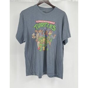 Teenage Mutant Ninja Turtles T Shirt Mens Size XL Gray TMNT‎ Cartoon
